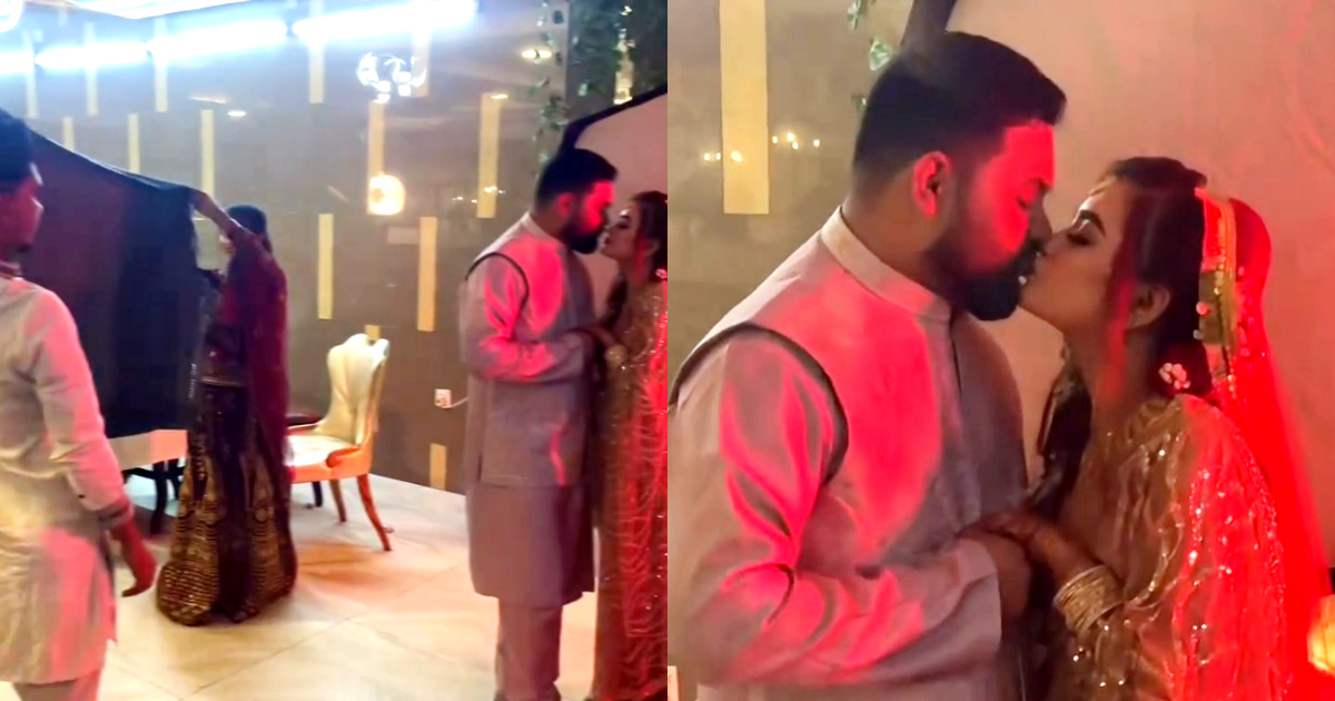 Young Couple’s Kissing Pose Ignites Social Media