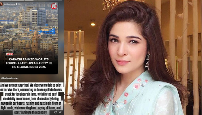 ہم کراچی والے تمغوں کے حقدار ہیں: عائشہ عمر